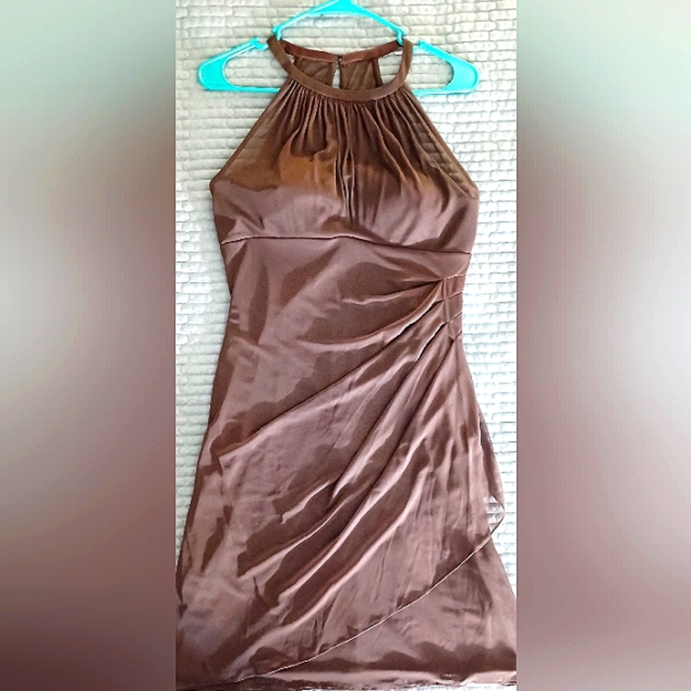 David's Bridal Brown Dress Womens 8